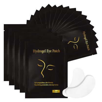 Vaincre 120 Paar Hydrogel Augenpads – Fussel- und ölfreie Gel-Pads für Wimpernverlängerung und Lash Lift