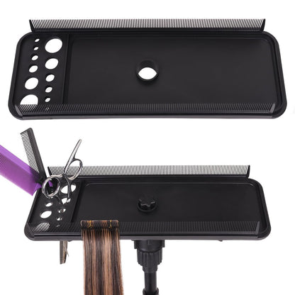 AliLeader Haarverlängerungs-Werkzeugablage mit 2 Kämmen – Styling-Ständer für Echthaar- und Kunsthaarverlängerungen, geeignet für Waschen, Färben und Föhnen von Weft-, Clip-In- und Tape-In-Extensions