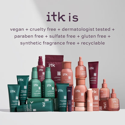 ITK Pflegender Lippenbalsam - Hydratisiert trockene, rissige Lippen mit Sheabutter + Kokosöl + Vitamin E - Feuchtigkeitsspendend + Beruhigend - Glänzend, Duftfrei, Klar, 5,7 g