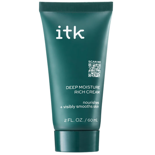 ITK Skincare Tiefenfeuchtigkeit Anti-Aging Gesichtscreme mit Hyaluronsäure + Ceramiden + Sheabutter für nährende, reichhaltige Hydratation - Reduziert feine Linien + Fältchen - Befeuchtet + glättet trockene Haut
