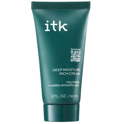 ITK Skincare Tiefenfeuchtigkeit Anti-Aging Gesichtscreme mit Hyaluronsäure + Ceramiden + Sheabutter für nährende, reichhaltige Hydratation - Reduziert feine Linien + Fältchen - Befeuchtet + glättet trockene Haut