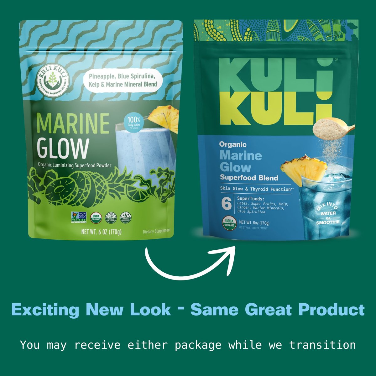 Kuli Kuli Bio Marine Glow Superfood Mischung, 170 g