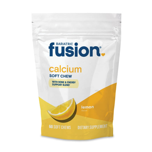 Bariatric Fusion Calcium Supplement Chews | Calciumcitrat mit Vitamin D3 | Zuckerfrei | 500mg | Zitrone | 60 Stück