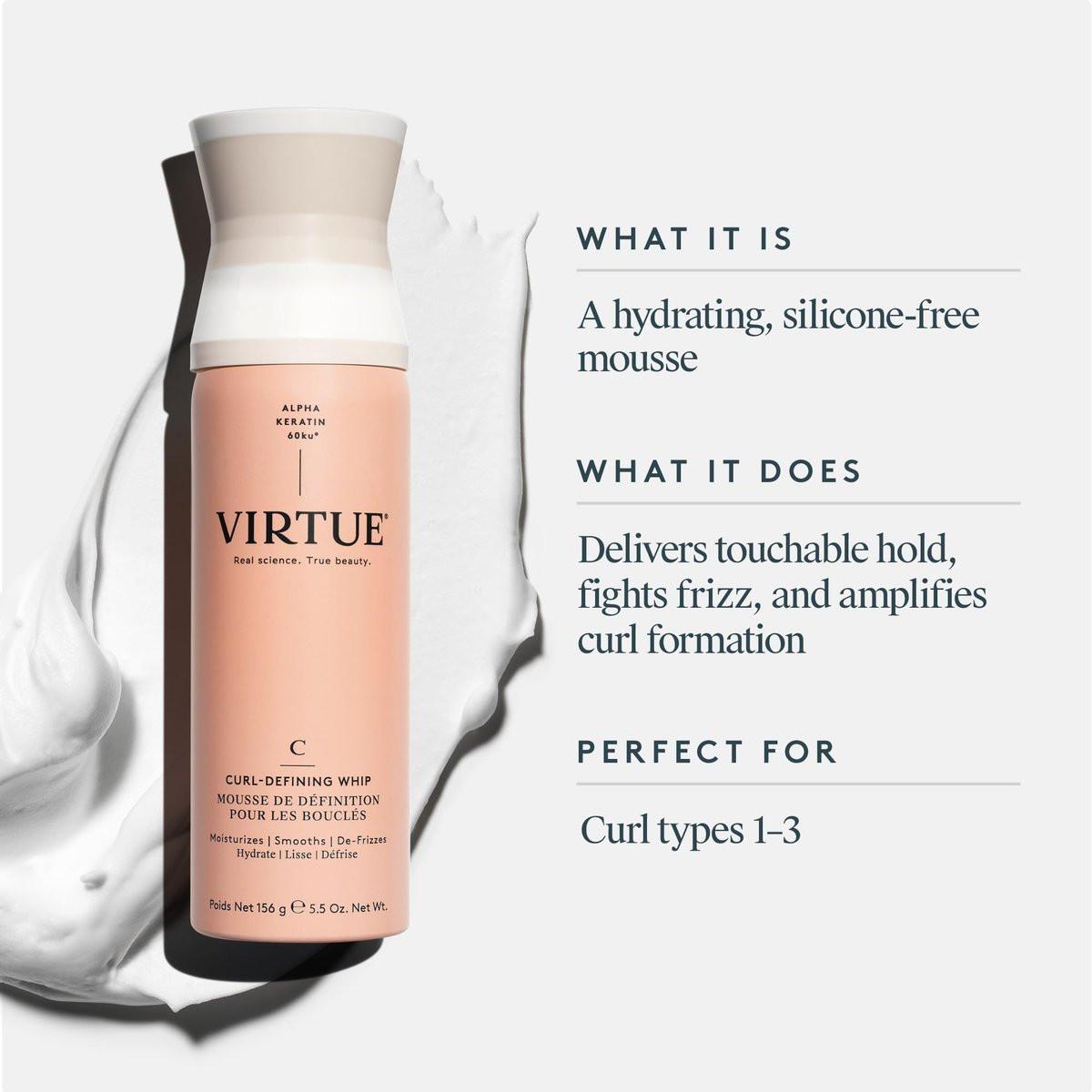 Virtue Curl Defining Whip – Perfekte Lockendefinition für natürliche Wellen und Locken