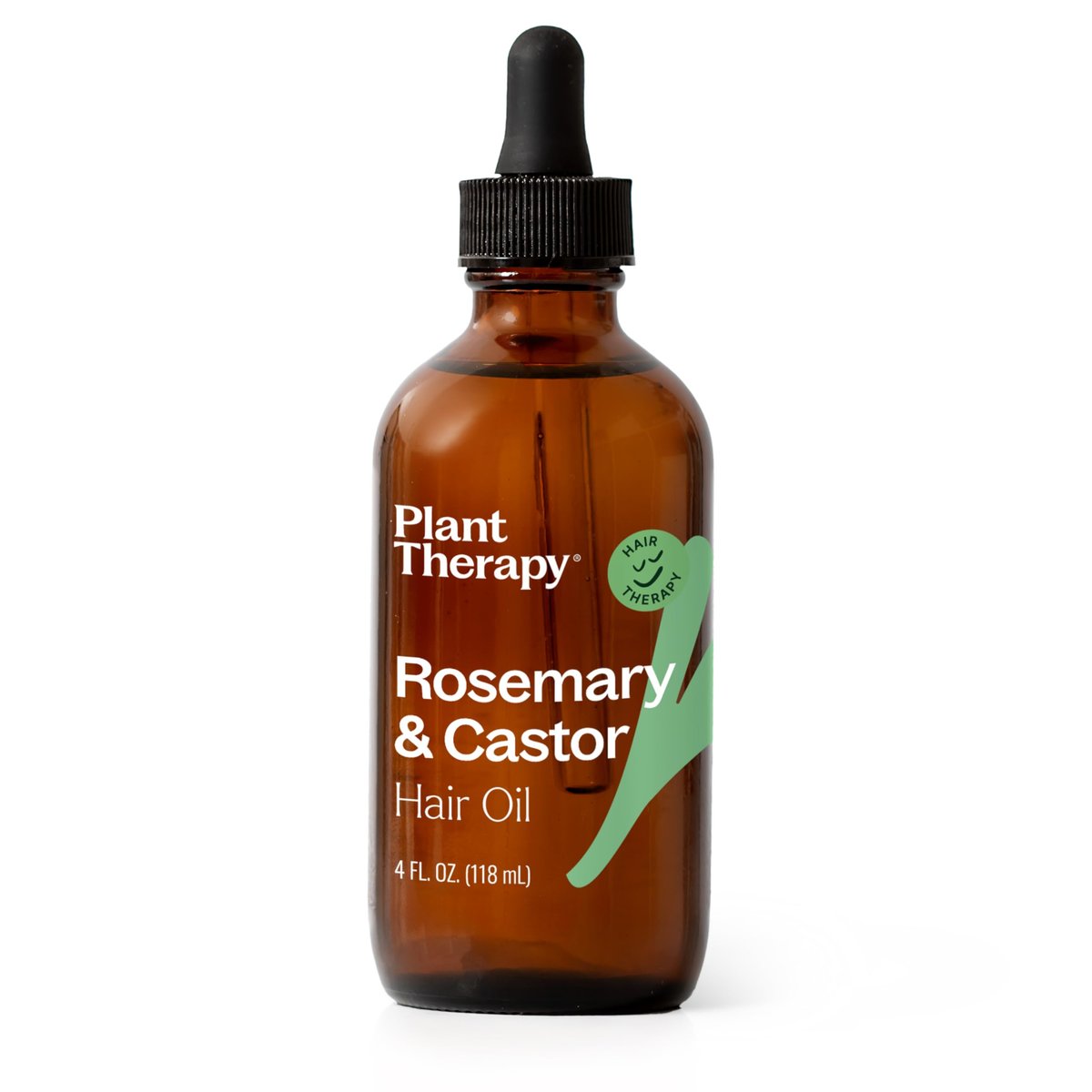 Plant Therapy Rosmarin & Rizinusöl Haarbehandlung – 118 ml für Wachstum, Glanz, Geschmeidigkeit, gesunde Kopfhaut & Haarmaske
