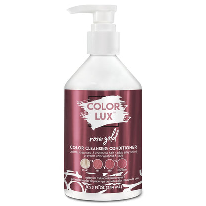 Color Lux Color Cleansing Conditioner Rose Gold – 3-in-1 Farbspülung mit Farbschutz, vegan, sulfatfrei, parabenfrei, 8,25 oz