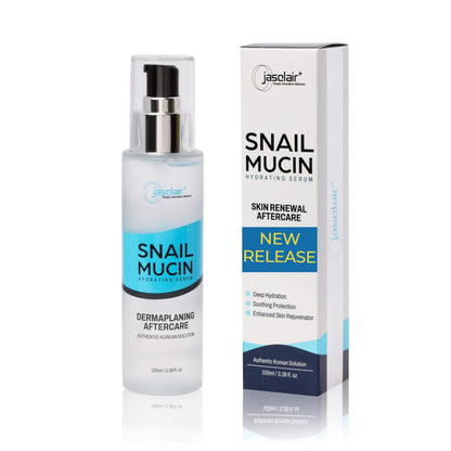 Snail Mucin Hydrating Serum für die Hautpflege nach dem Dermaplaning – Koreanische Beauty zur Beruhigung, Feuchtigkeitsversorgung und Erneuerung der Haut nach Gesichtsrasierern und Dermaplaning-Werkzeugen – Ideal für Dermaplane und die tägliche Routine