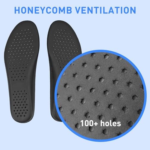 Ersatz-Einlegesohlen für Herrenschuhe, Memory Foam Schuheinlagen für Komfort, Leichtigkeit und Dämpfung, Stoßdämpfend (US Men10.5-EU44)