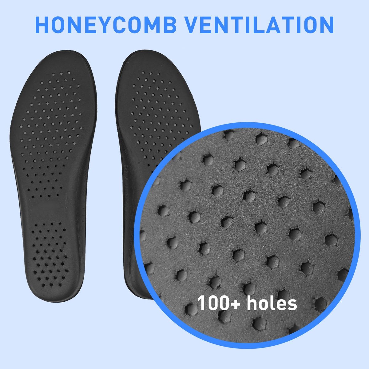 Ersatz-Einlegesohlen für Herrenschuhe, Memory Foam Schuheinlagen für Komfort, Leichtigkeit und Dämpfung, Stoßdämpfend (US Men10.5-EU44)