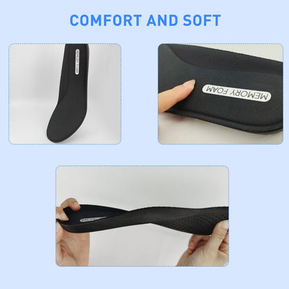 Ersatz-Einlegesohlen für Herrenschuhe, Memory Foam Schuheinlagen für Komfort, Leichtigkeit und Dämpfung, Stoßdämpfend (US Men10.5-EU44)