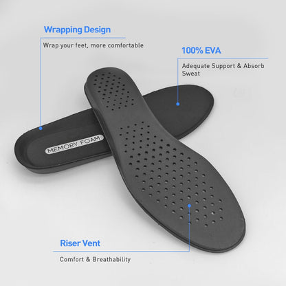 Ersatz-Einlegesohlen für Herrenschuhe, Memory Foam Schuheinlagen für Komfort, Leichtigkeit und Dämpfung, Stoßdämpfend (US Men10.5-EU44)