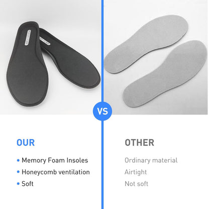 Ersatz-Einlegesohlen für Herrenschuhe, Memory Foam Schuheinlagen für Komfort, Leichtigkeit und Dämpfung, Stoßdämpfend (US Men10.5-EU44)