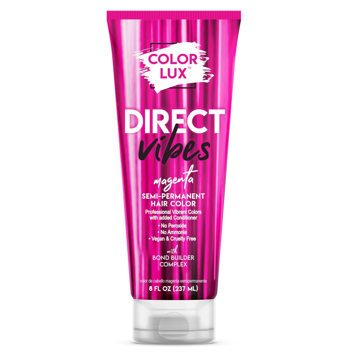 Color Lux Direct Vibes Semi-Permanente Haarfarbe Magenta – Lebendiger & langanhaltender Farbton, Ammoniakfrei, Vegan, Sulfatfrei, Parabenfrei, 237 ml