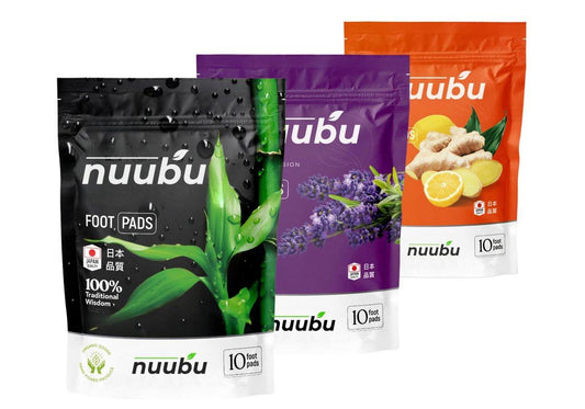 Nuubu Fußpads Mix | Original, Lavendel, Ingwer (30 Pads)