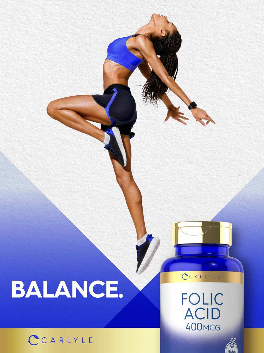 Carlyle Folsäure 400 mcg | 400 Tabletten | Vegetarisch, Nicht-GVO, Glutenfrei