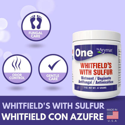 Arymar Whitfield Salbe – 6% Benzoesäure & 3% Salicylsäure Hautbehandlung, 56 g