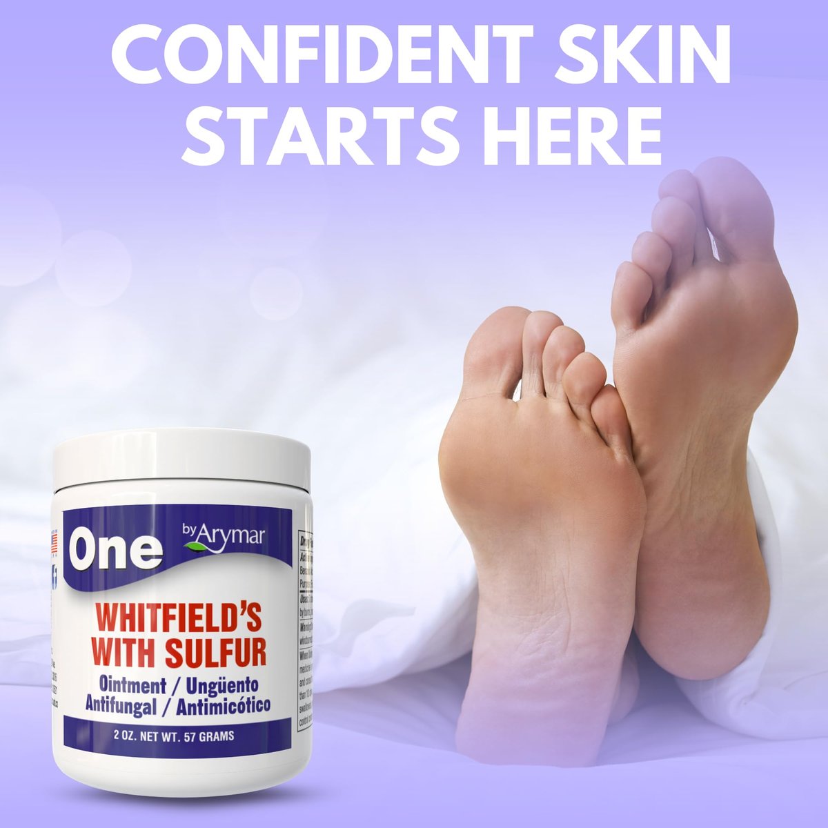 Arymar Whitfield Salbe – 6% Benzoesäure & 3% Salicylsäure Hautbehandlung, 56 g