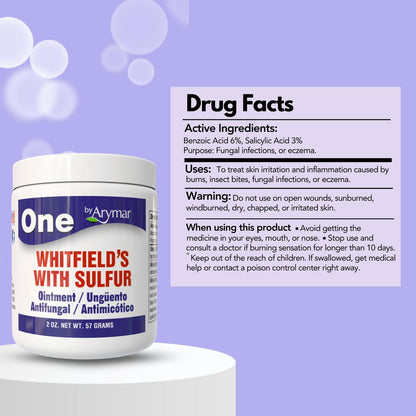 Arymar Whitfield Salbe – 6% Benzoesäure & 3% Salicylsäure Hautbehandlung, 56 g