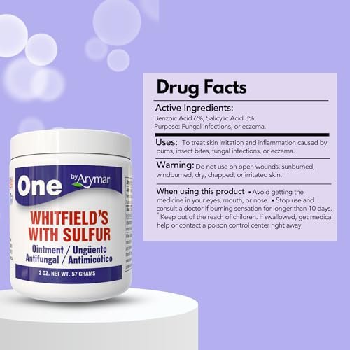 Arymar Whitfield Salbe – 6% Benzoesäure & 3% Salicylsäure Hautbehandlung, 56 g