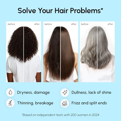 MAREE Haarserum für trockenes, krauses Haar 2er-Pack – Styling-Kapseln mit Keratin, Arganöl, Vitamin A, E, B5 – UV- und Hitzeschutz Frizz-Control-Serum für Frauen – Aceite para el Cabello