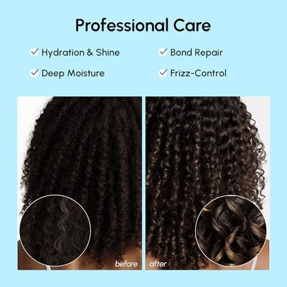 MAREE Haarserum für trockenes, krauses Haar 2er-Pack – Styling-Kapseln mit Keratin, Arganöl, Vitamin A, E, B5 – UV- und Hitzeschutz Frizz-Control-Serum für Frauen – Aceite para el Cabello