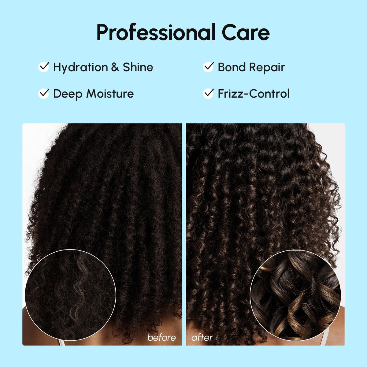 MAREE Haarserum für trockenes, krauses Haar 2er-Pack – Styling-Kapseln mit Keratin, Arganöl, Vitamin A, E, B5 – UV- und Hitzeschutz Frizz-Control-Serum für Frauen – Aceite para el Cabello