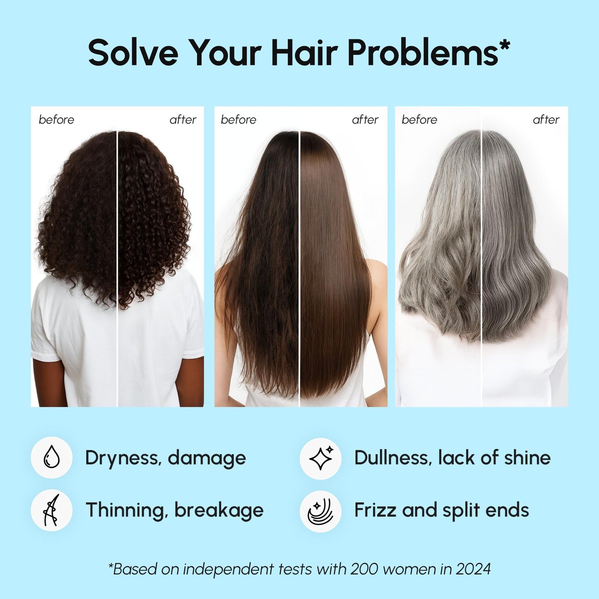 MAREE Haarserum für trockenes, krauses Haar 2er-Pack – Styling-Kapseln mit Keratin, Arganöl, Vitamin A, E, B5 – UV- und Hitzeschutz Frizz-Control-Serum für Frauen – Aceite para el Cabello