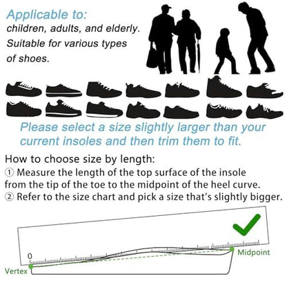 Endoto Einlegesohlen für Airtag Tracking-Gerät – Versteckter Halter für Kinder & Erwachsene – Bequeme Schuh-Einlagen (US-Patent: USD1082268) (290mm / US-Größe: Herren 9–11 / Damen 11–13)