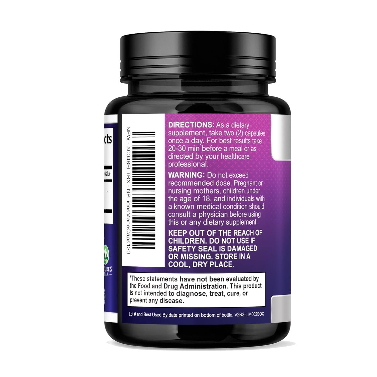 Löwenmähne Kapseln - 1000 mg pro Portion - Extra starke Lion’s Mane Pilz - Superfood für natürliche Gedächtnis-, Fokus-, Gehirn- und Immununterstützung - Hergestellt in USA - 120 Kapseln