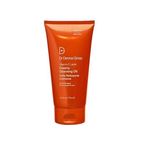 Dr Dennis Gross Vitamin C Lactic Creamy Cleaning Oil – Sanfte Reinigung, Make-up & SPF Entferner, 177 ml