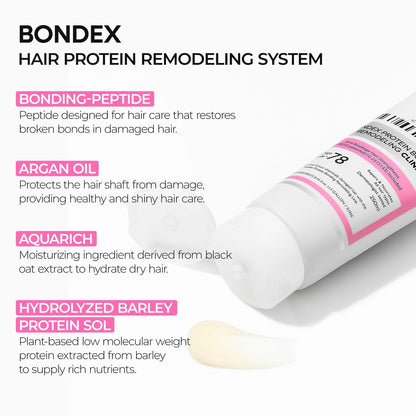 Dr.Melaxin Bondex Protein Bonding Remodeling Shampoo mit Arganöl | Stärkendes Keratin & Peptide Bonder | Haarreparatur | 400 ml