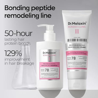 Dr.Melaxin Bondex Protein Bonding Remodeling Shampoo mit Arganöl | Stärkendes Keratin & Peptide Bonder | Haarreparatur | 400 ml