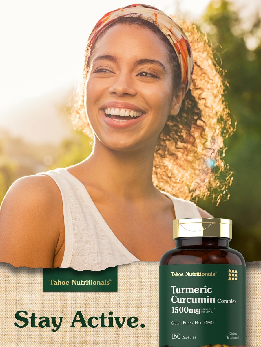 Tahoe Nutritionals Kurkuma Curcumin Komplex | 150 Kapseln | Mit Schwarzem Pfeffer | Non-GMO & Glutenfrei
