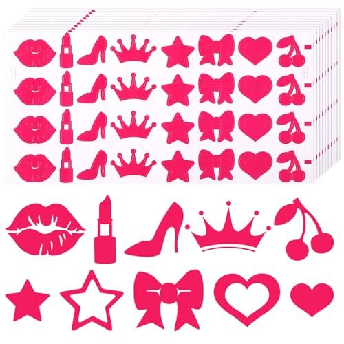 320-teilige Bräunungsaufkleber – Süße Sonnenbad-Sticker für Körper, Sommer, Strand (8 Designs)