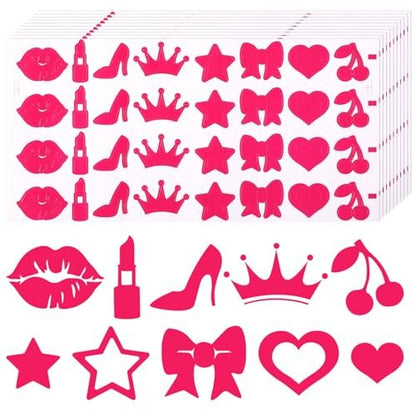 320-teilige Bräunungsaufkleber – Süße Sonnenbad-Sticker für Körper, Sommer, Strand (8 Designs)