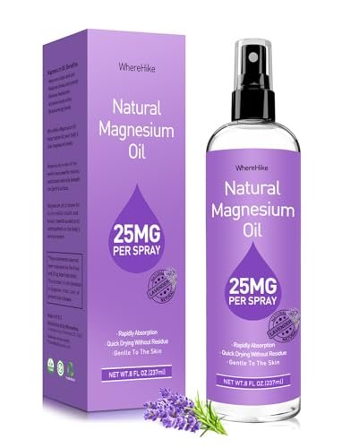 Stilip Magnesium Spray – Reines Magnesiumöl für Füße, Lavendelduft, 240 ml – Ideal zur Muskelentspannung & besseren Schlaf