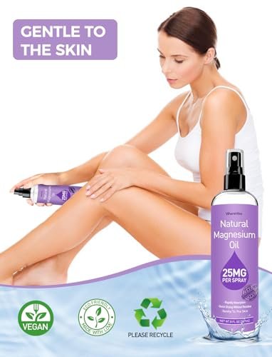 Stilip Magnesium Spray – Reines Magnesiumöl für Füße, Lavendelduft, 240 ml – Ideal zur Muskelentspannung & besseren Schlaf