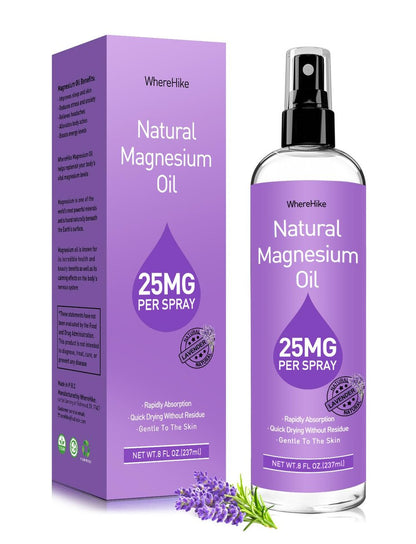 Stilip Magnesium Spray – Reines Magnesiumöl für Füße, Lavendelduft, 240 ml – Ideal zur Muskelentspannung & besseren Schlaf