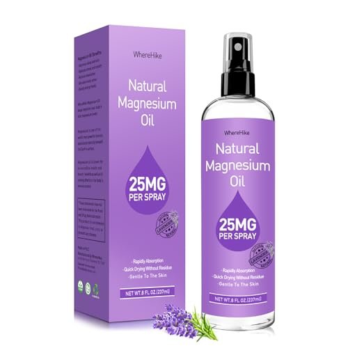 Stilip Magnesium Spray – Reines Magnesiumöl für Füße, Lavendelduft, 240 ml – Ideal zur Muskelentspannung & besseren Schlaf
