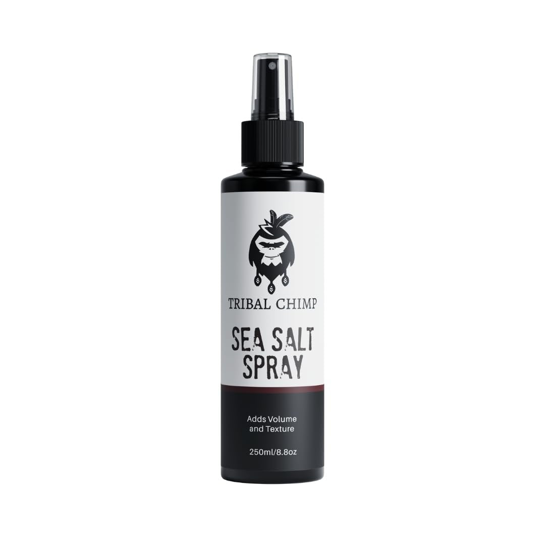 Tribal Chimp Sea Salt Spray für Männer 250ml – Meersalz-Haarspray für Volumen, Fülle und Textur bei allen Haartypen – Starker Extra-Halt, natürlich, ungiftig & alkoholfrei