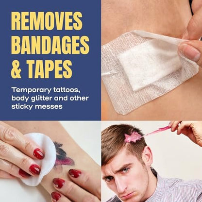 Berkland Sting-Free Adhesive Remover - 8oz Sanfte & Schmerzfreie Pflaster- und Klebstoffentferner - Ideal für empfindliche Haut, Sporttape, Dialysezugänge, kontinuierliche Blutzuckermessung und Stomaversorgung