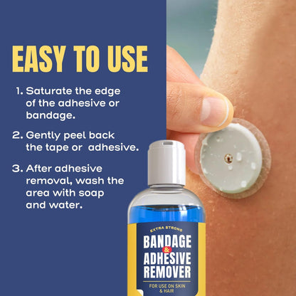 Berkland Sting-Free Adhesive Remover - 8oz Sanfte & Schmerzfreie Pflaster- und Klebstoffentferner - Ideal für empfindliche Haut, Sporttape, Dialysezugänge, kontinuierliche Blutzuckermessung und Stomaversorgung