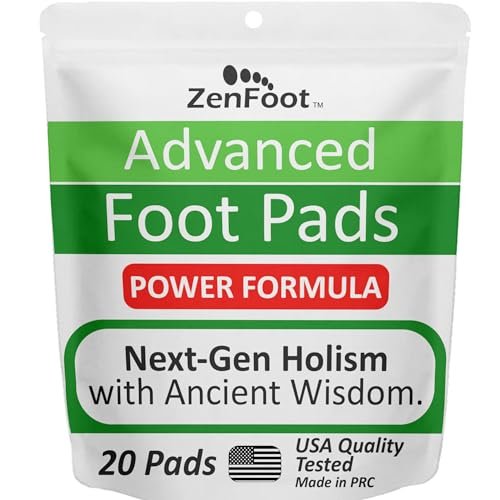 Fortschrittliche Fußpflaster mit Zeolith, Kurkuma-Curcumin & Ingwer | Effektiv & Natürlich | Premium Fußpatches 20er Pack
