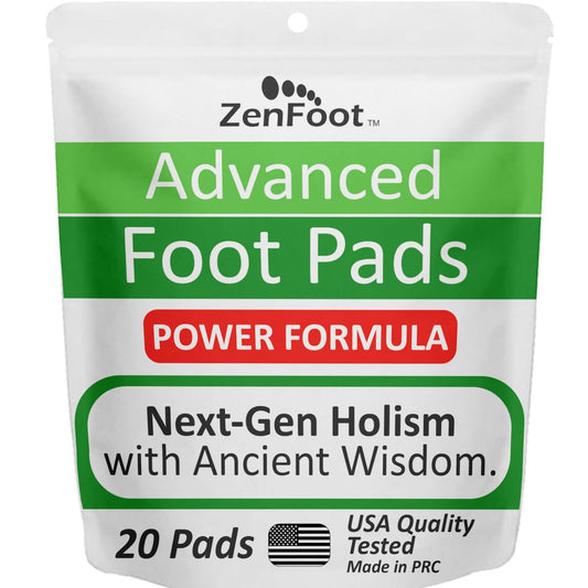 Fortschrittliche Fußpflaster mit Zeolith, Kurkuma-Curcumin & Ingwer | Effektiv & Natürlich | Premium Fußpatches 20er Pack