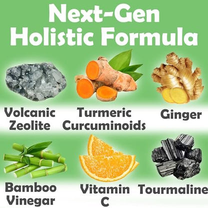 Fortschrittliche Fußpflaster mit Zeolith, Kurkuma-Curcumin & Ingwer | Effektiv & Natürlich | Premium Fußpatches 20er Pack