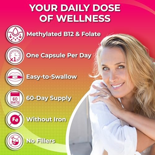 Tägliches Multivitamin für Frauen 50 Plus – Veganes, methyliertes Multivitamin mit Biotin, Bio-Superfoods & Lutein – Unterstützung für Augen, Energie, Darm & allgemeine Gesundheit – Leicht zu schluckende Kapseln