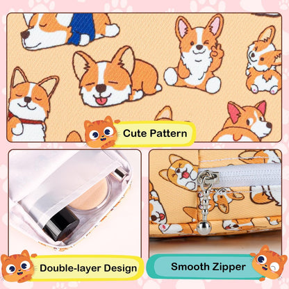 Likesing Periodenbeutel aus Canvas, Damenbinden-Aufbewahrungstasche für Mädchen und Frauen, tragbarer Perioden-Pad-Beutel für die Handtasche, kleine Make-up-Tasche (Graue Katze)