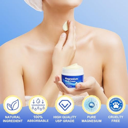 Magnesiumöl für die Füße, Topisches Magnesiumcreme, Hochkonzentriert, Echtes Zechstein Magnesium