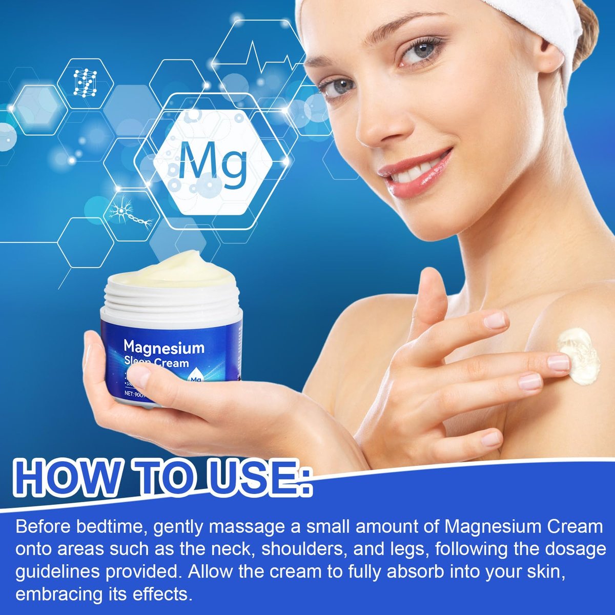 Magnesiumöl für die Füße, Topisches Magnesiumcreme, Hochkonzentriert, Echtes Zechstein Magnesium