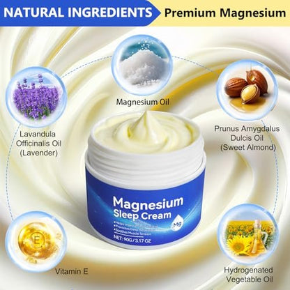 Magnesiumöl für die Füße, Topisches Magnesiumcreme, Hochkonzentriert, Echtes Zechstein Magnesium